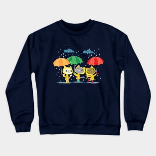 Rainy Day Kitty Cats Crewneck Sweatshirt